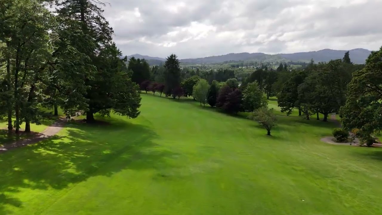 Hole 12 | Corvallis Club Golf Course | Drone Aerial | Par 5