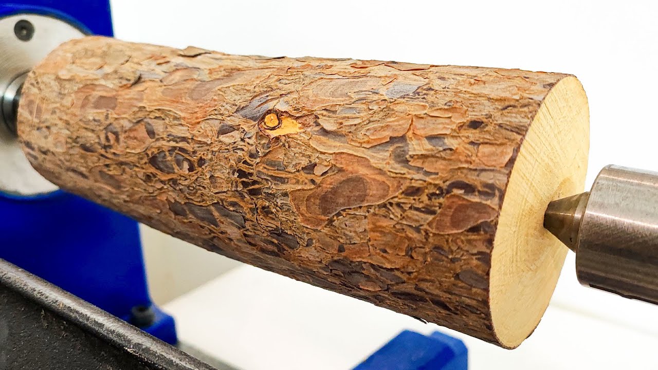 Woodturning _ Wooden Pillar Candlestick 🕯 // Great for Decoration 😍