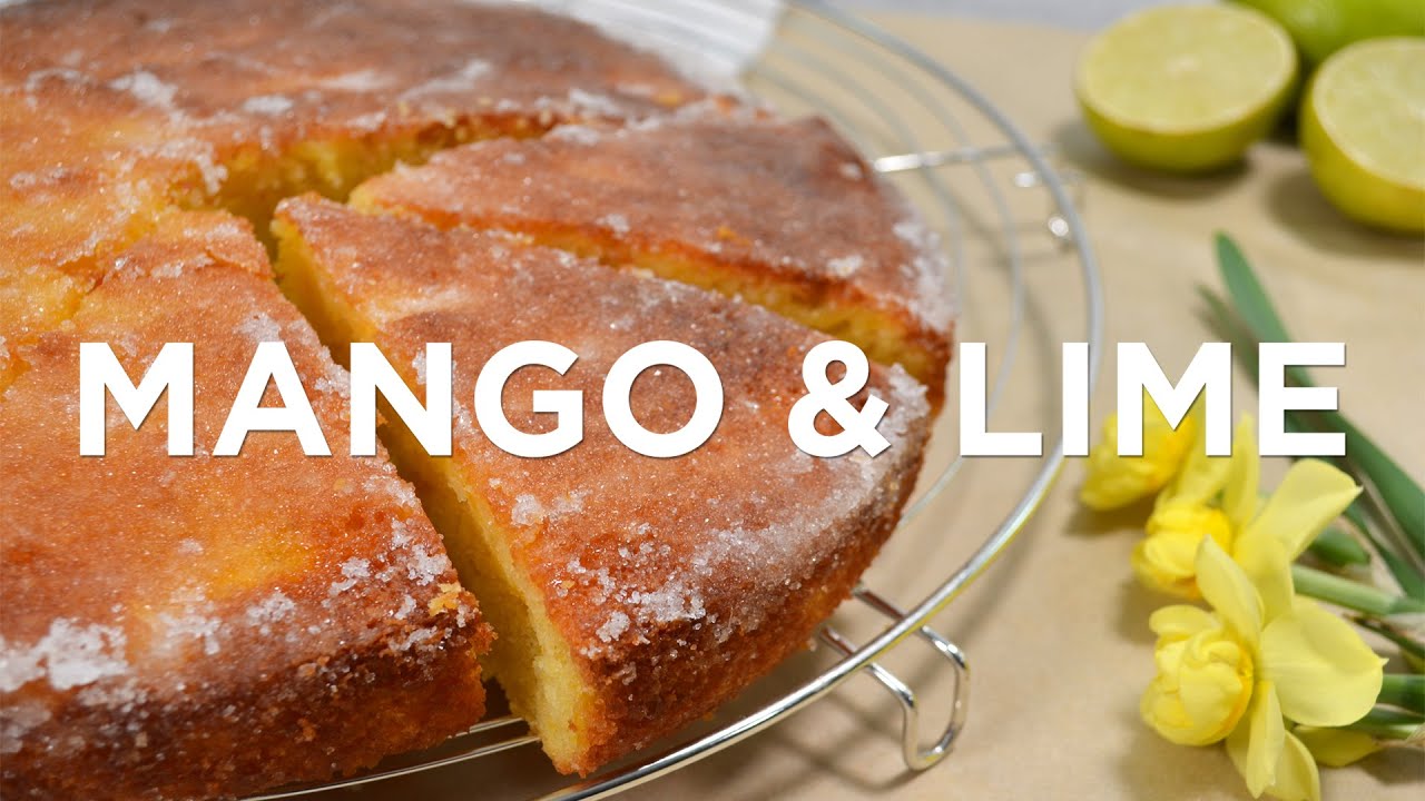Mango and Lime Drizzle Cake