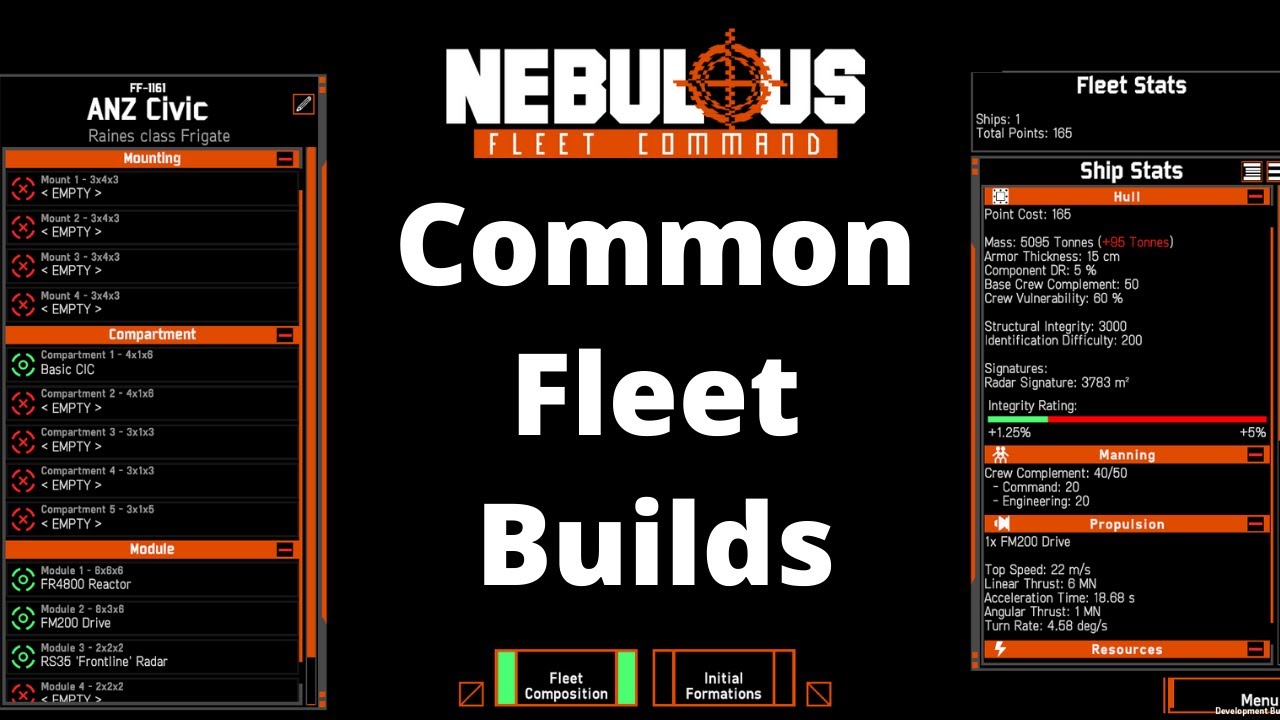 Common Fleet Builds | NEBULOUS: Fleet Command
