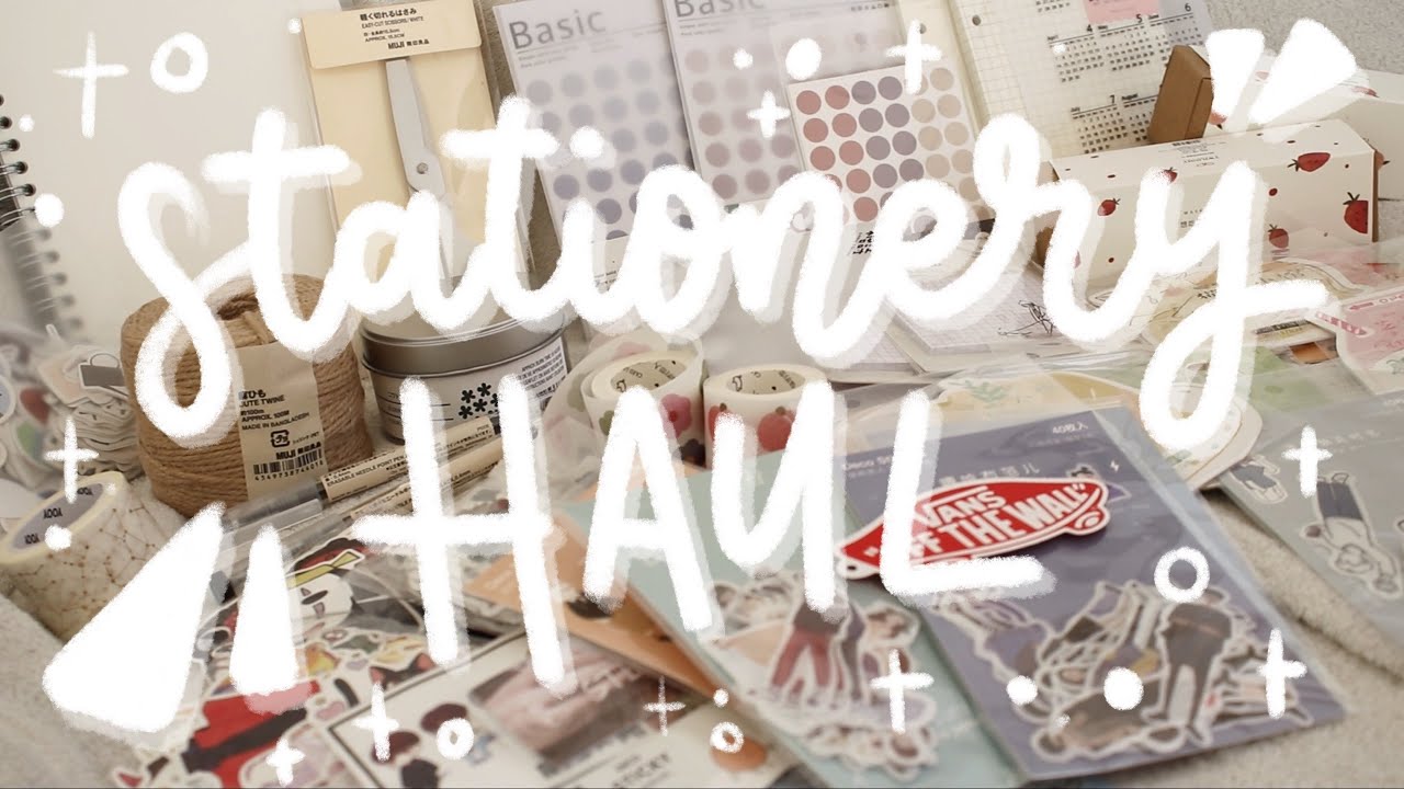HUGE stationery haul — AliExpress & MUJI