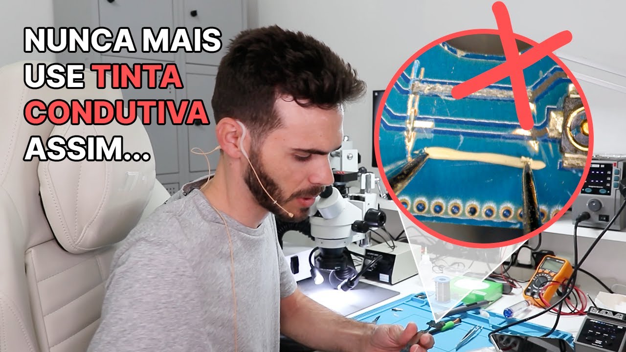 Nunca mais use TINTA CONDUTIVA assim! Mostrei o que realmente acontece…