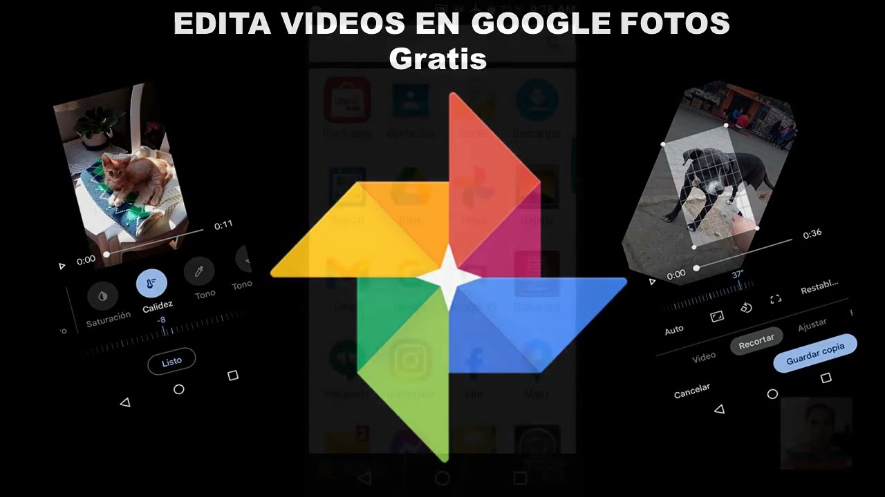 Editar videos Gratis con Google fotos