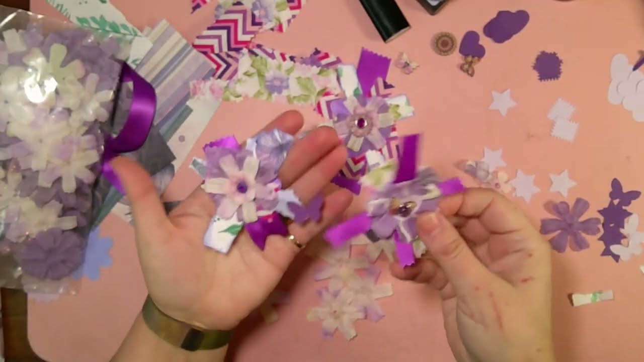 Purple Clusters Ephemera, Use Your Scraps!