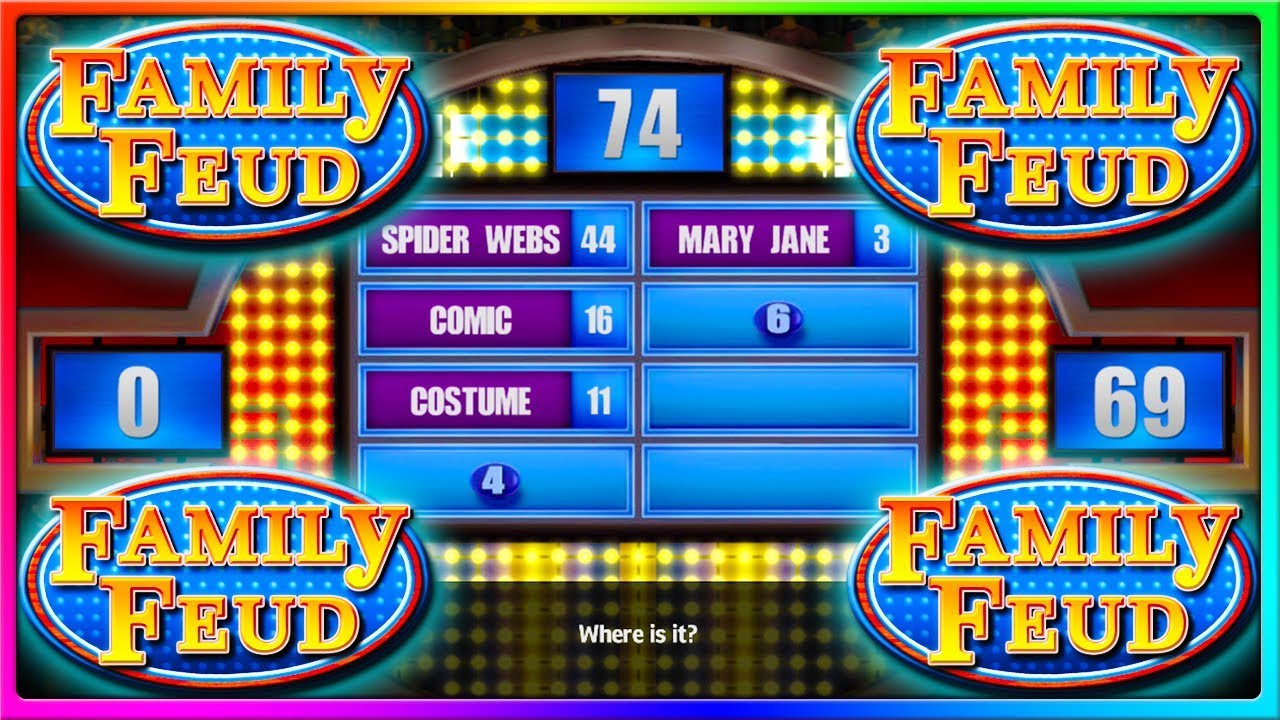 Spider Man shot his webs all over his face | Family Feud Funny Game