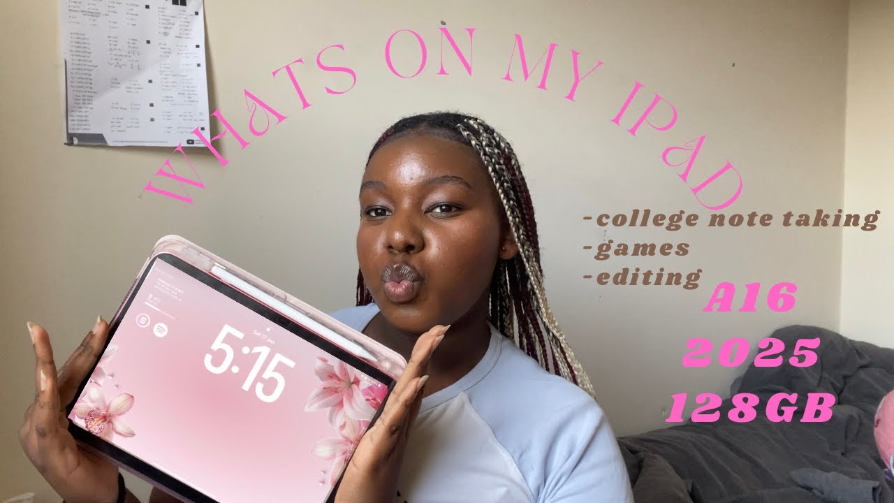 WHATS ON MY IPAD (A16 2025), SIXTH FORM NOTE TAKING, GAMES, EDITING ETC💗