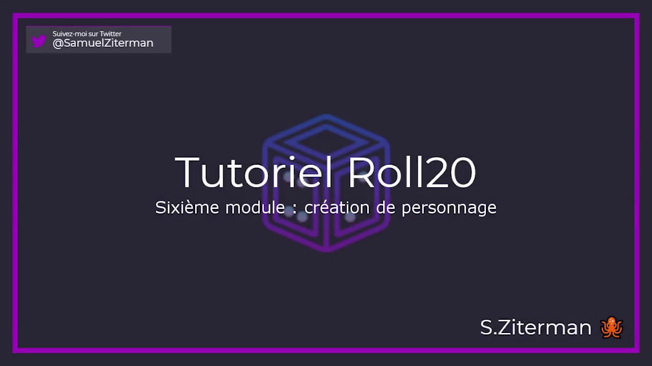 Tuto Roll20 FR : création de personnage #6