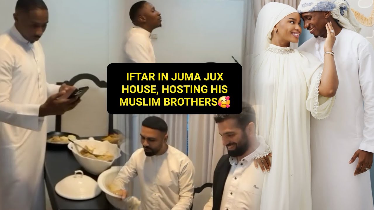 JUMA JUX  feasting with Muslim brothers, share lovely MOMENT as the iftar holds in JUX house.