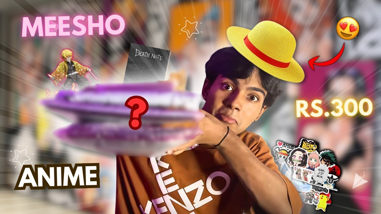 BEST ANIME Merchandise In INDIA  | MEESHO ANIME Merch Haul  Under Rs. 300