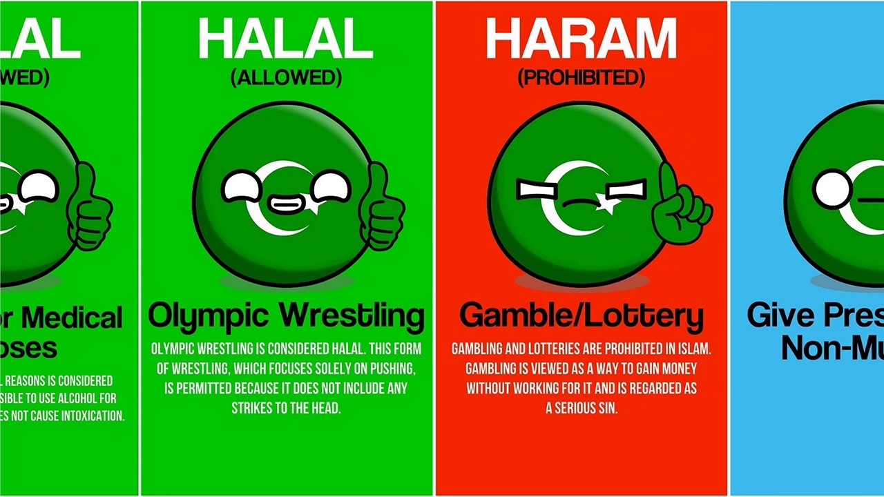 Halal vs Haram in Islam [Countryballs]