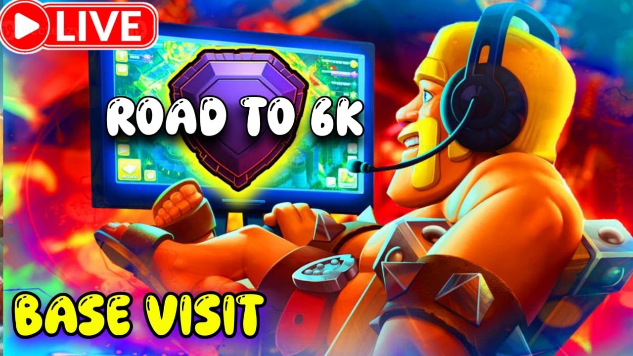 🛑CLASH OF CLANS LIVE LEGEND ATTACK / BASE VISIT #clashofclanlive #coclive #th17