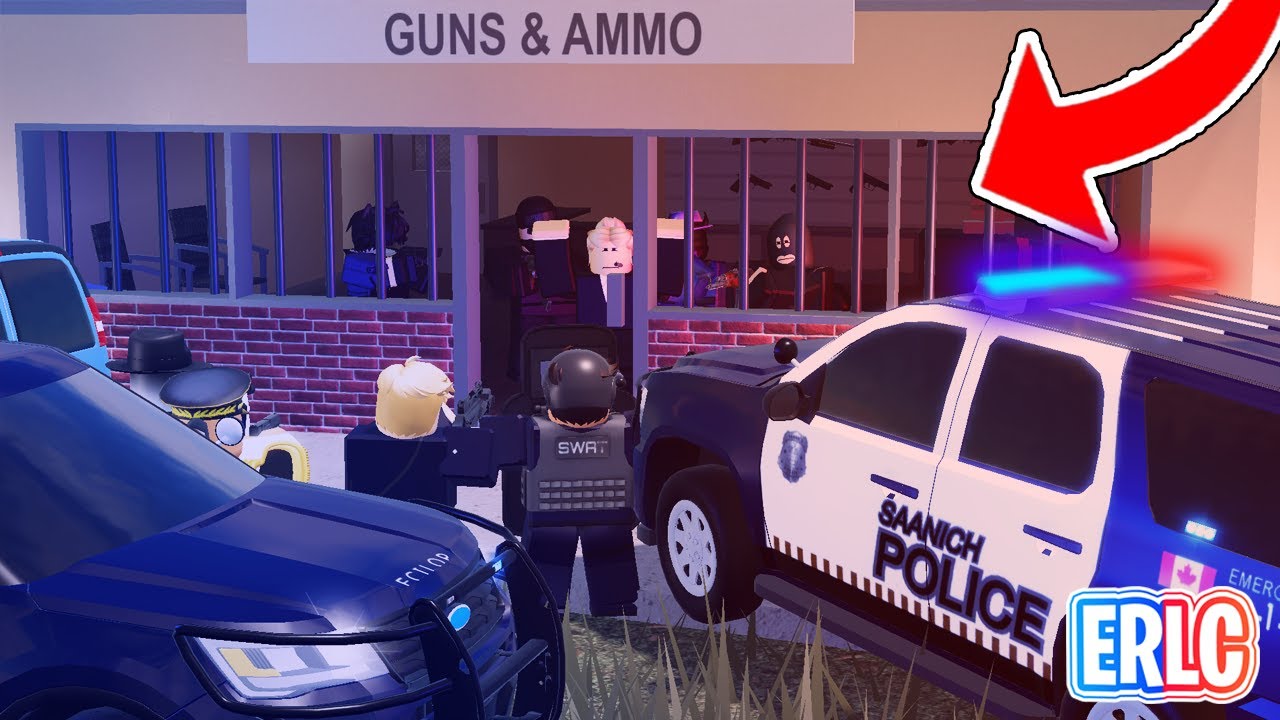 CRIMINALS TAKE OVER GUN STORE IN ATTEMPT TO STEAL WEAPONS! - ERLC Roblox Liberty County