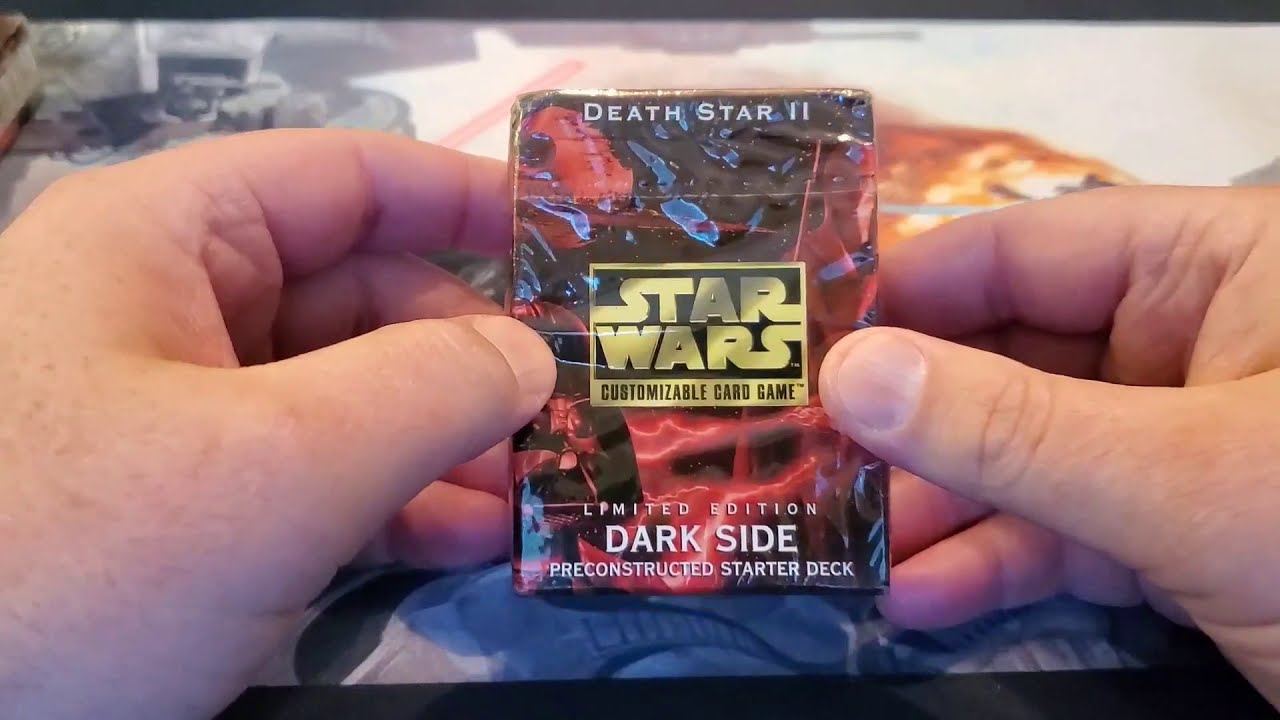 Star Wars CCG Death Star 2 starter deck opening!