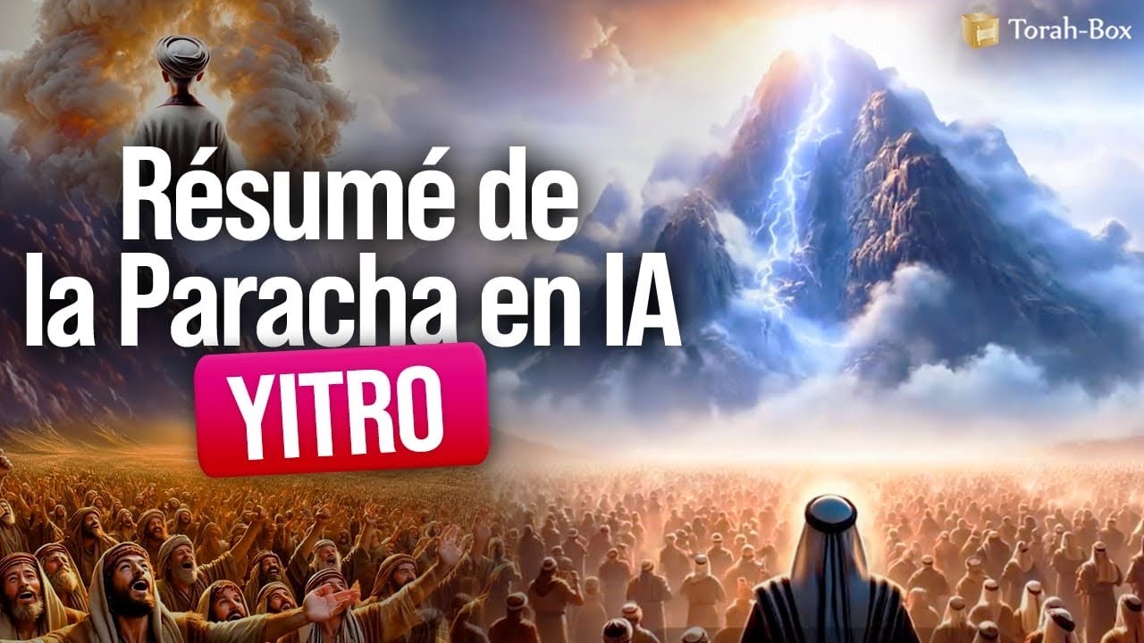 Résumé de la Paracha YITRO en IA - Don de la Torah au Mont Sinaï, 10 Commandements,…