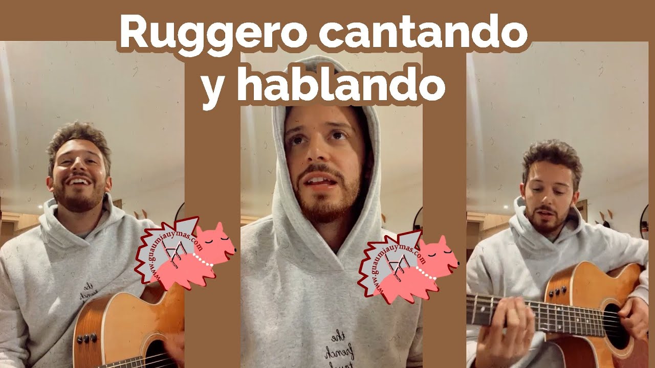 Ruggero cantando PROBABLEMENTE , SE VIVE SOLO UNA VIDA, DUELA LO QUE DUELA ... y hablando