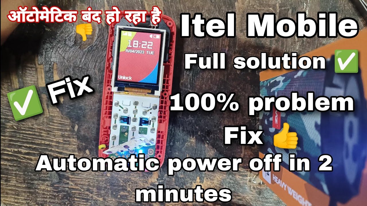 Itel keypad mobile Automatic off in 2 minutes 100% Problem Fix #itel #mobile #repair #auto #off