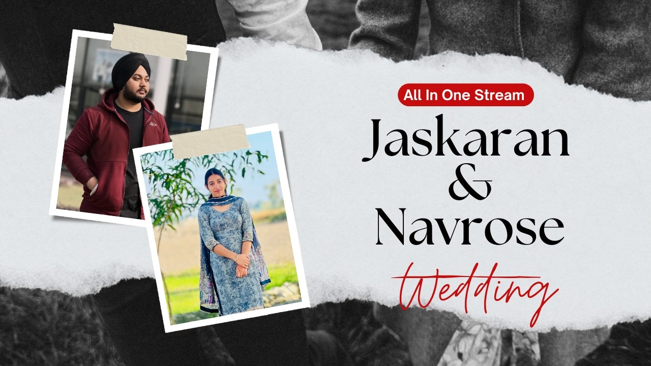 Live On Wedding Ceremony Jaskaran Singh & Navrose Kaur By Vicky studio madhotanda 9411827499