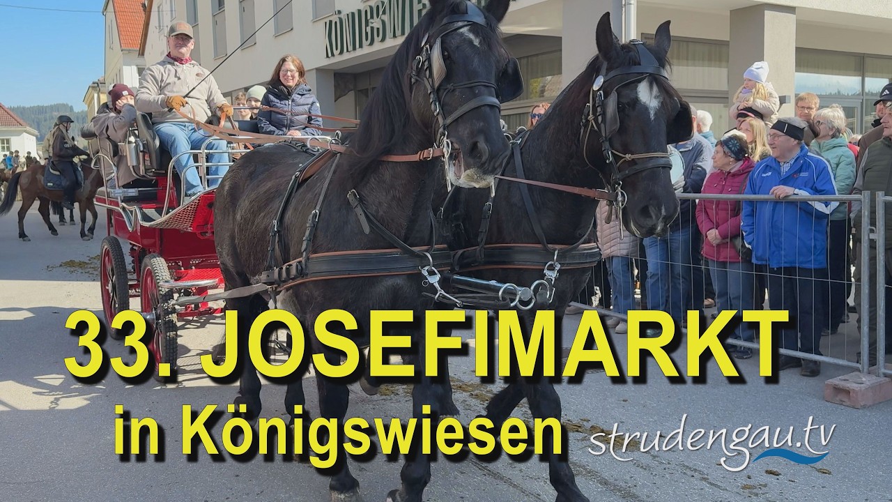 33. JOSEFIMARKT in Königswiesen Auszug der Pferde