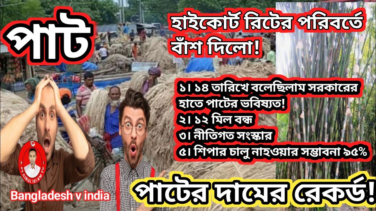 আজকের পাটের দাম উর্ধ্বগতি 🔥 | হাইকোর্টের রায় | মিল বন্ধ | ২০-০২-২৬ চাঁচকৈড় বাজার গুরুদাসপুর নাটোর