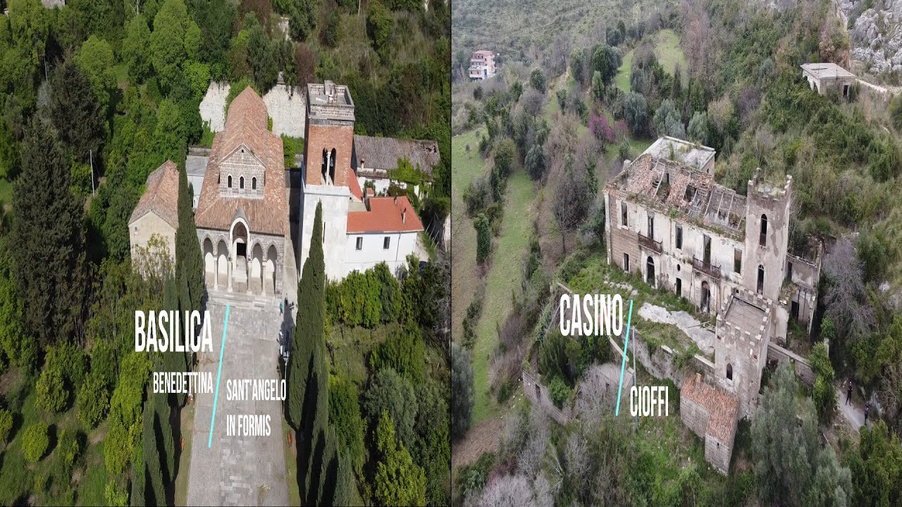 Basilica Benedettina S.Angelo in Formis e Casino Cioffi in MTB