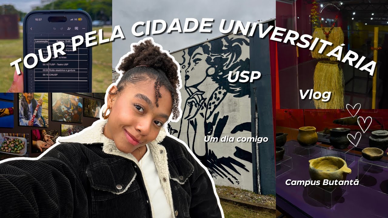 TOUR PELA USP | Um dia comigo pela Cidade Universitária | VLOG 🏫✨🩵
