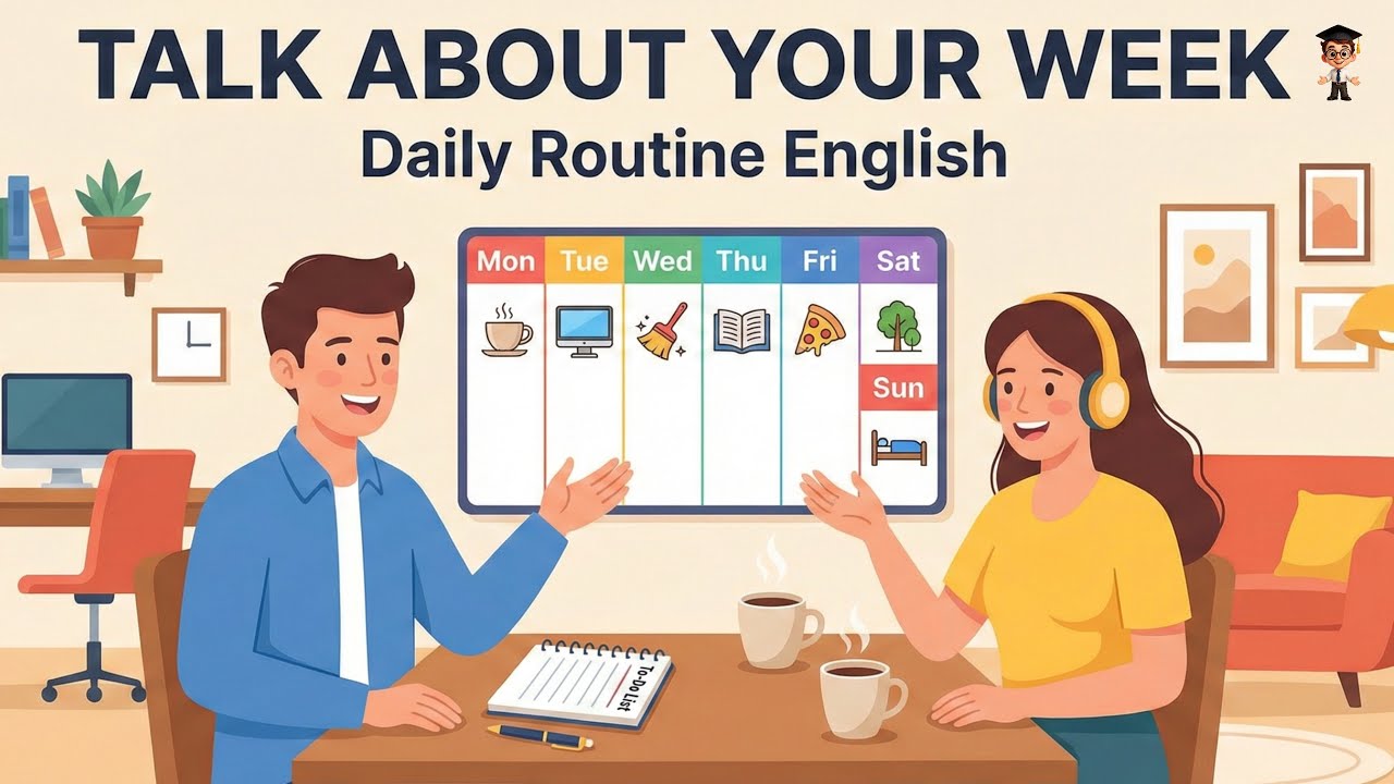 How to Talk About Your Week | English for Beginners | Listening Practice