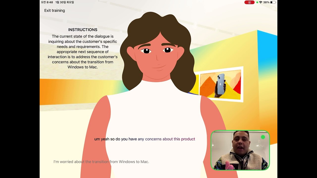 Innovative sales agents training through powerful AI tool - Muse EOS