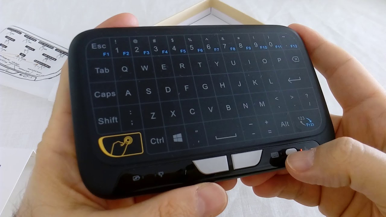H18 Mini Wireless Touchpad and Keyboard Unboxing and Review