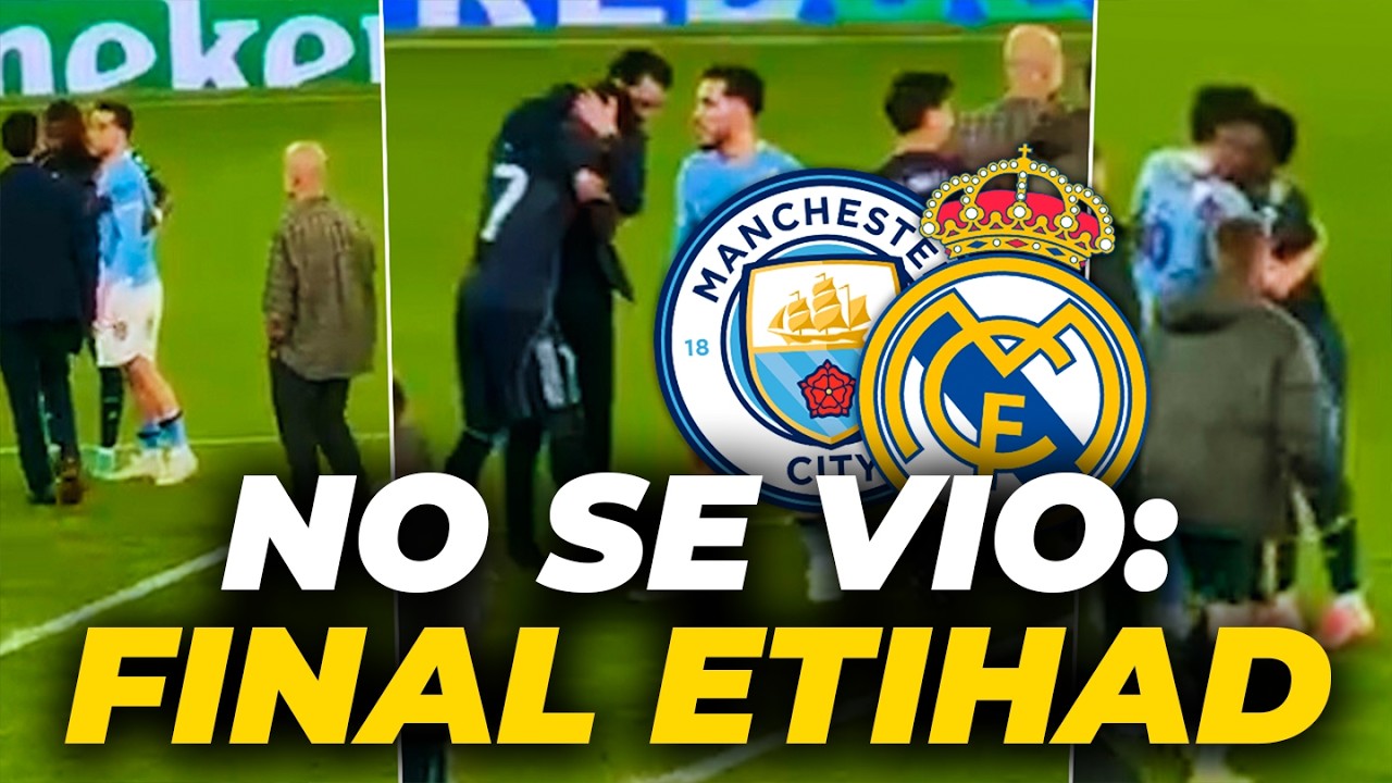 TODO LO QUE PASÓ entre VINICIUS, VALVERDE, GUARDIOLA y ARBELOA tras el final del CITY - REAL MADRID