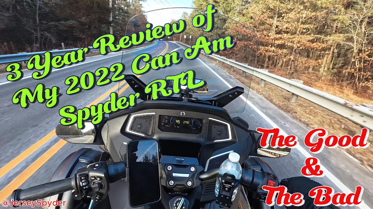 What I think about my 2022 Can Am Spyder RTL after 3 Years of ownership. The good and the bad.