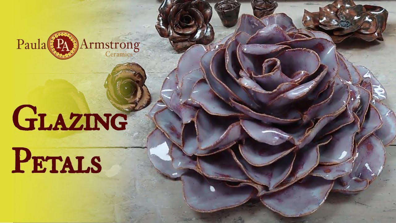Tricky wallflower glazing and getting into all the petals