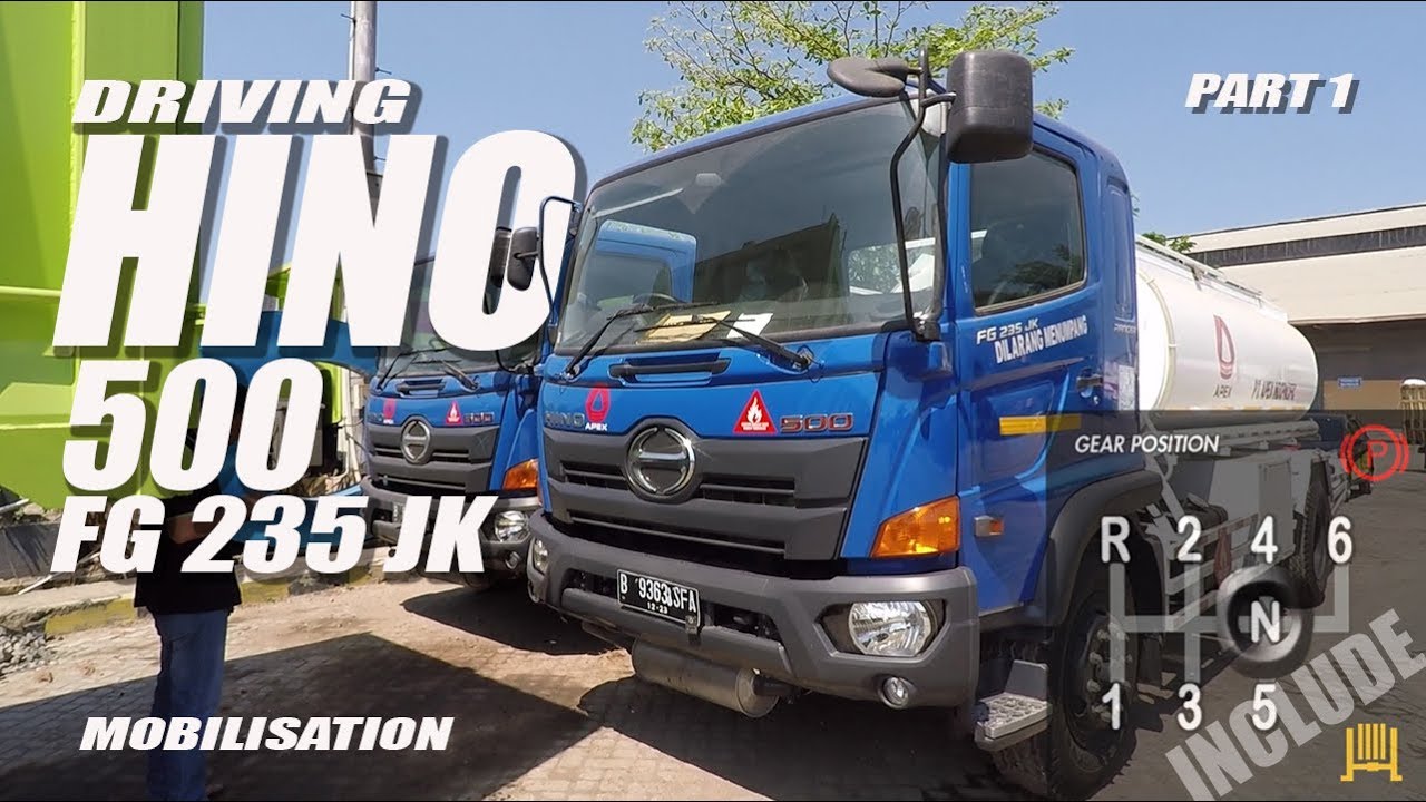 DRIVING HINO FG 235 JK 4X2 [MOBILISATION] part 1