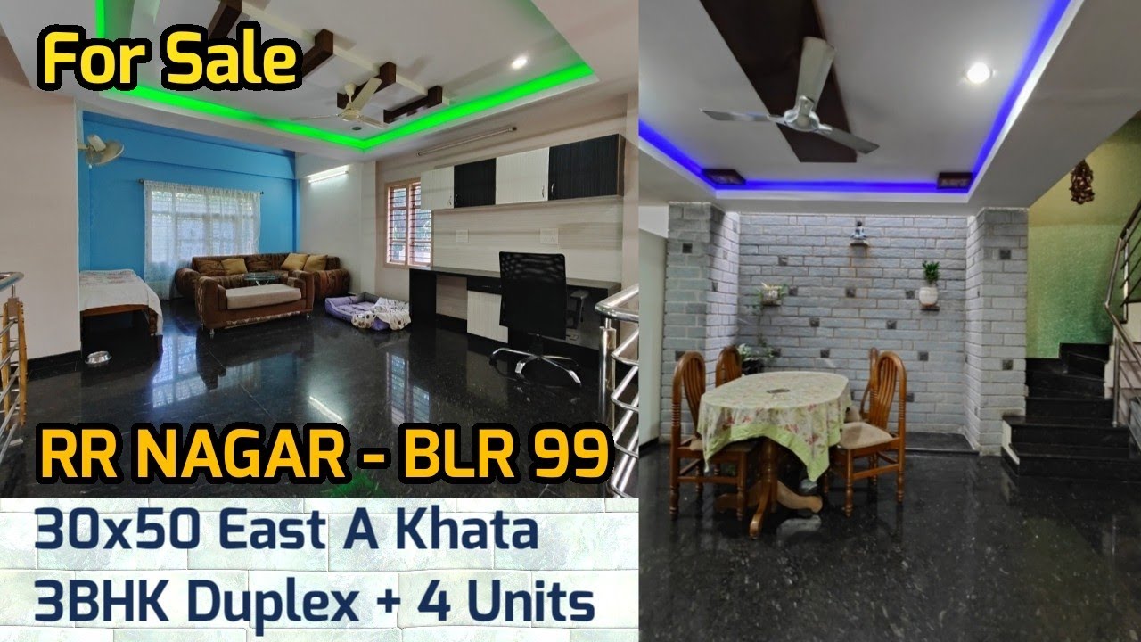 RR Nagar 30x50 3BHK Duplex + Rental Income For Sale BLR99