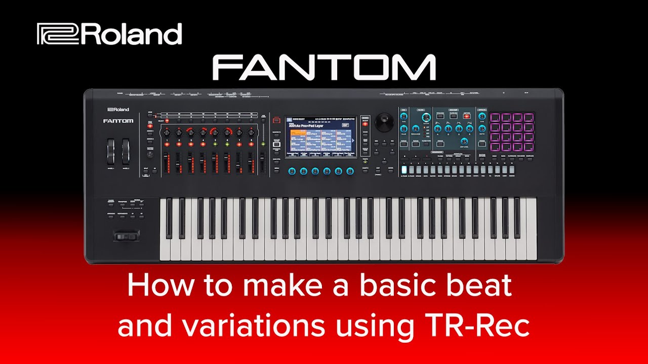Roland FANTOM - How to Sequence Drums using  Pattern Sequencer and edit with TR Rec