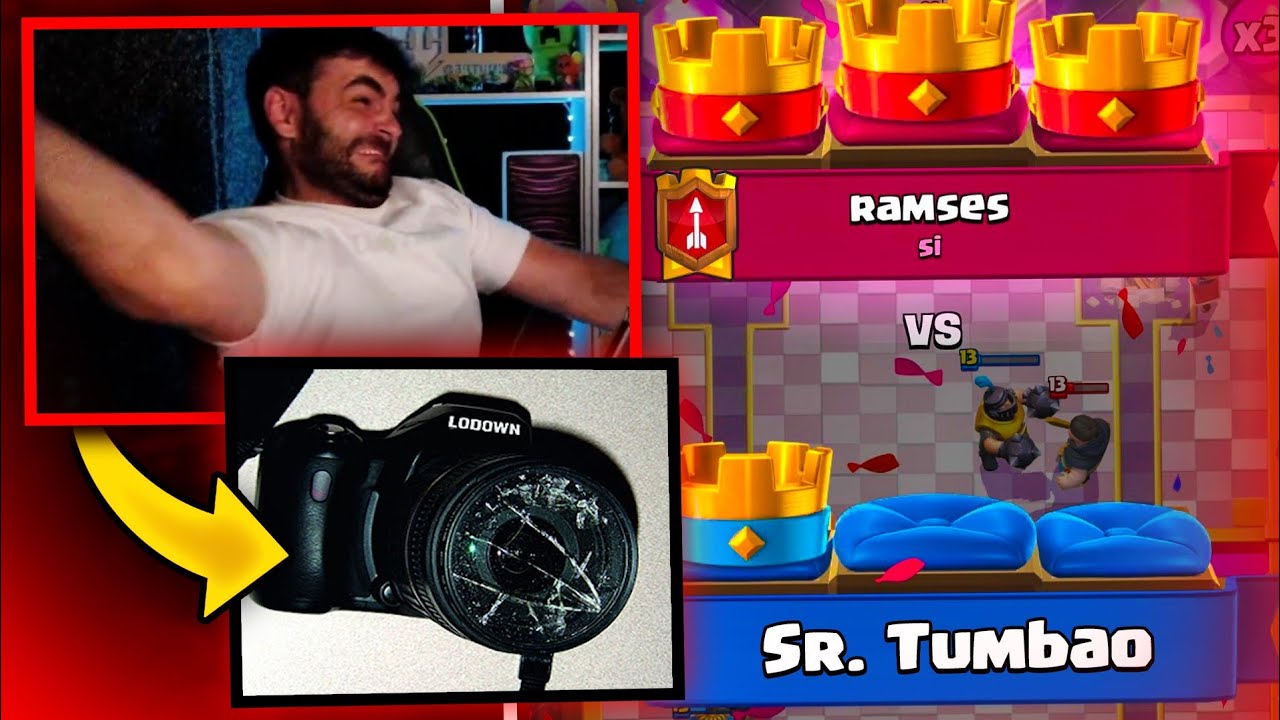 Tumbao Explota y Rompe su Cámara por Culpa de Clash Royale