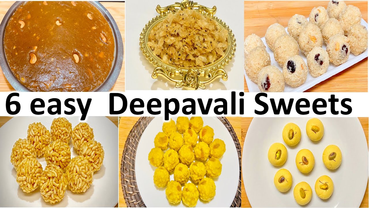 6 Deepavali sweets Recipes 2020 | Easy and simple must try Indian Sweet Recipes