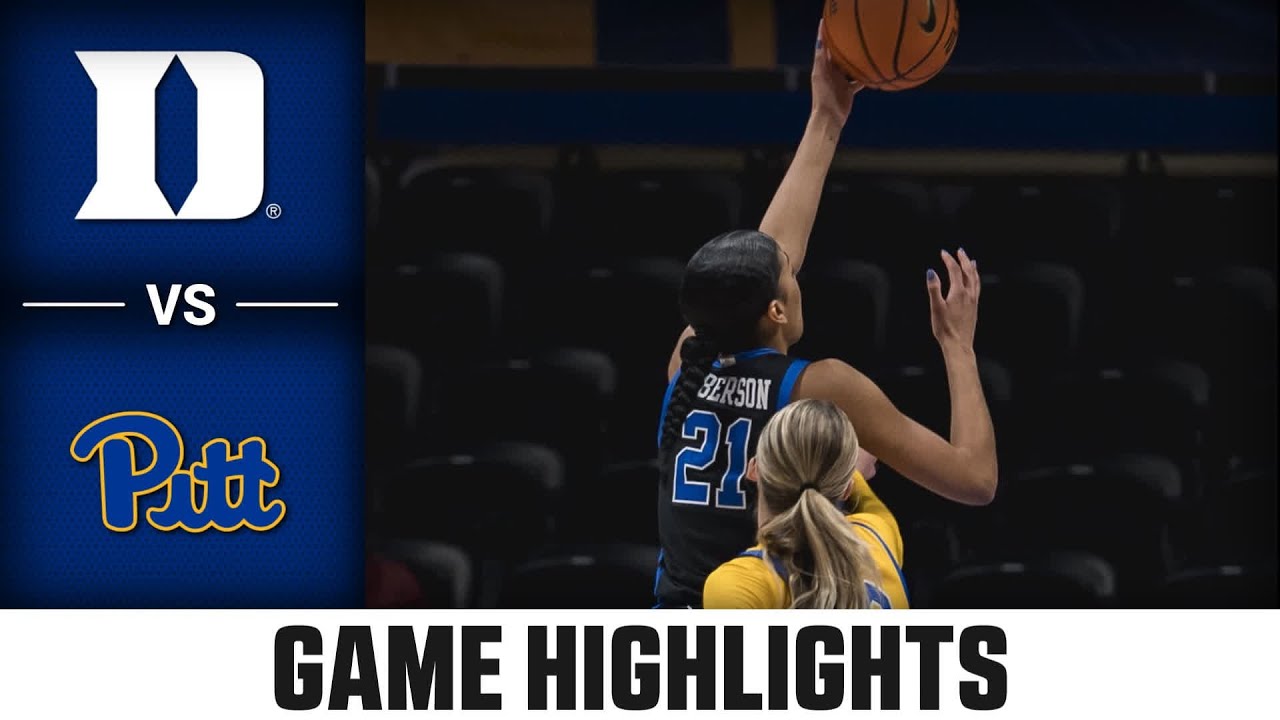 Duke vs. Pitt Game Highlights | 2025-26 ACC Women's Basketball