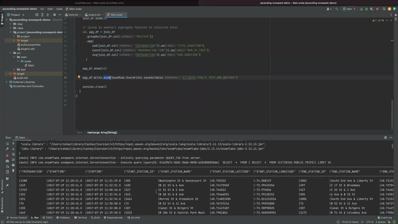 Snowflake Data Transformation with Snowpark