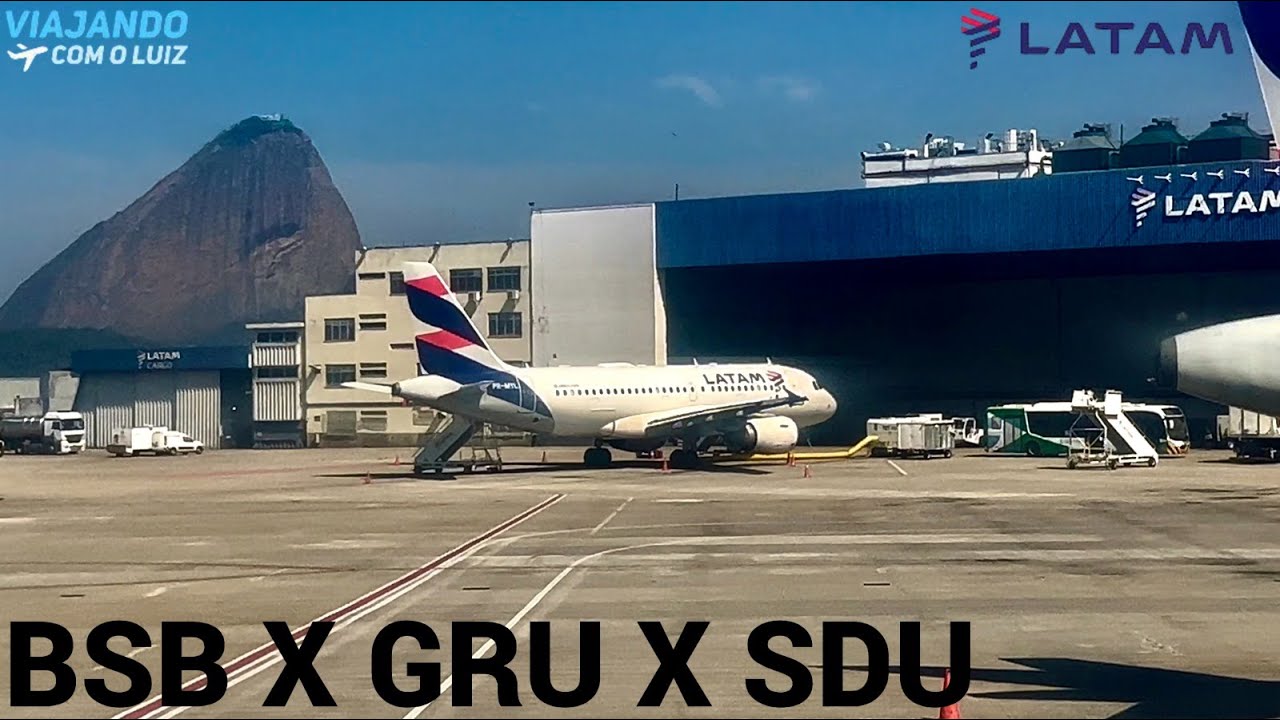 BRASILIA X RIO DE JANEIRO - SANTOS DUMONT COM CONEXÃO EM GUARULHOS  VOANDO COM A LATAM.
