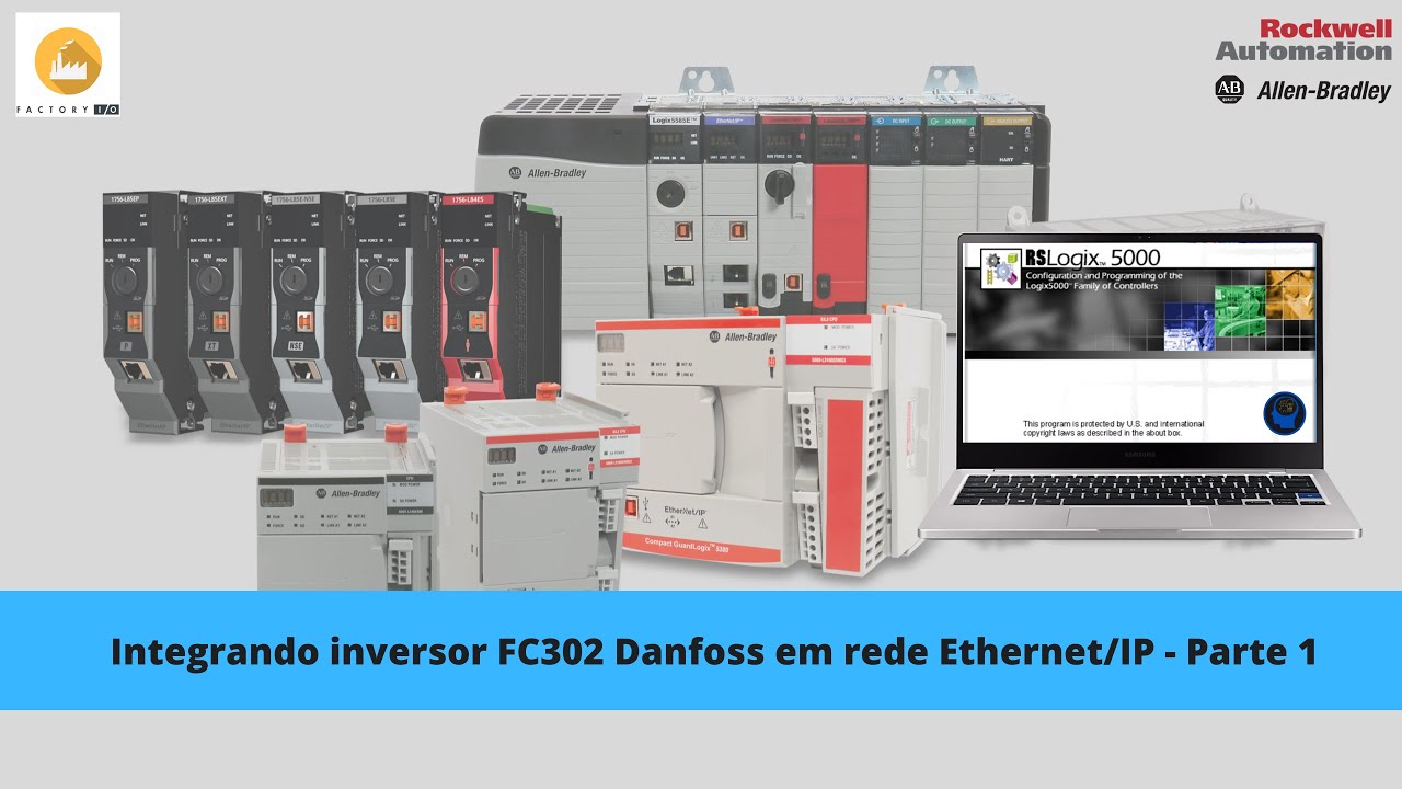 ✅Integrando inversor FC302 Danfoss em rede Ethernet/IP - Parte 1