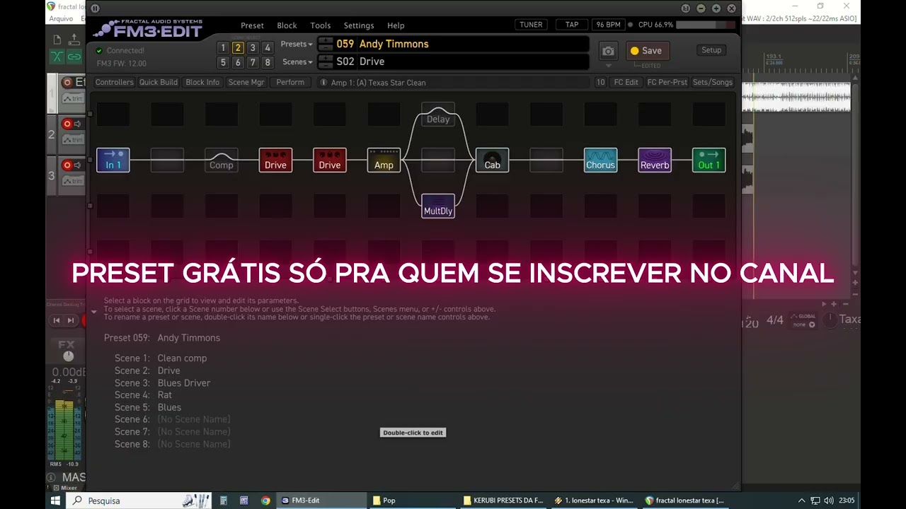 FRACTAL FM3 PRESET ESTILO ANDY TIMMONS 