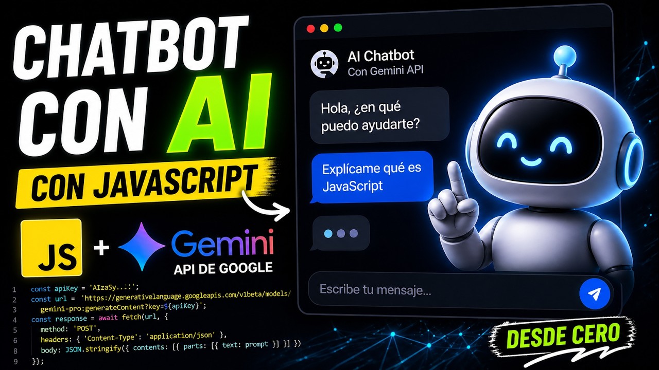 Chatbot AI Con JavaScript 🚀 GRATIS  | FACIL y RAPIDO