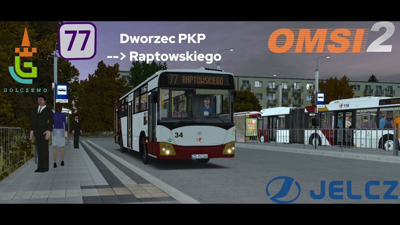 Golczewo 2.0 - line 77 - Omsi 2 - Jelcz M121M Mastero CNG.