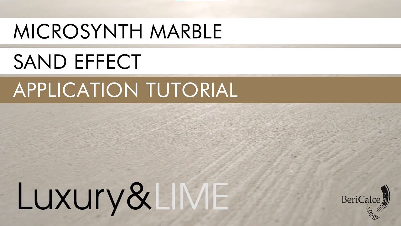 Microsynth Marble Sand Effect by Luxury&LIME | Application Video