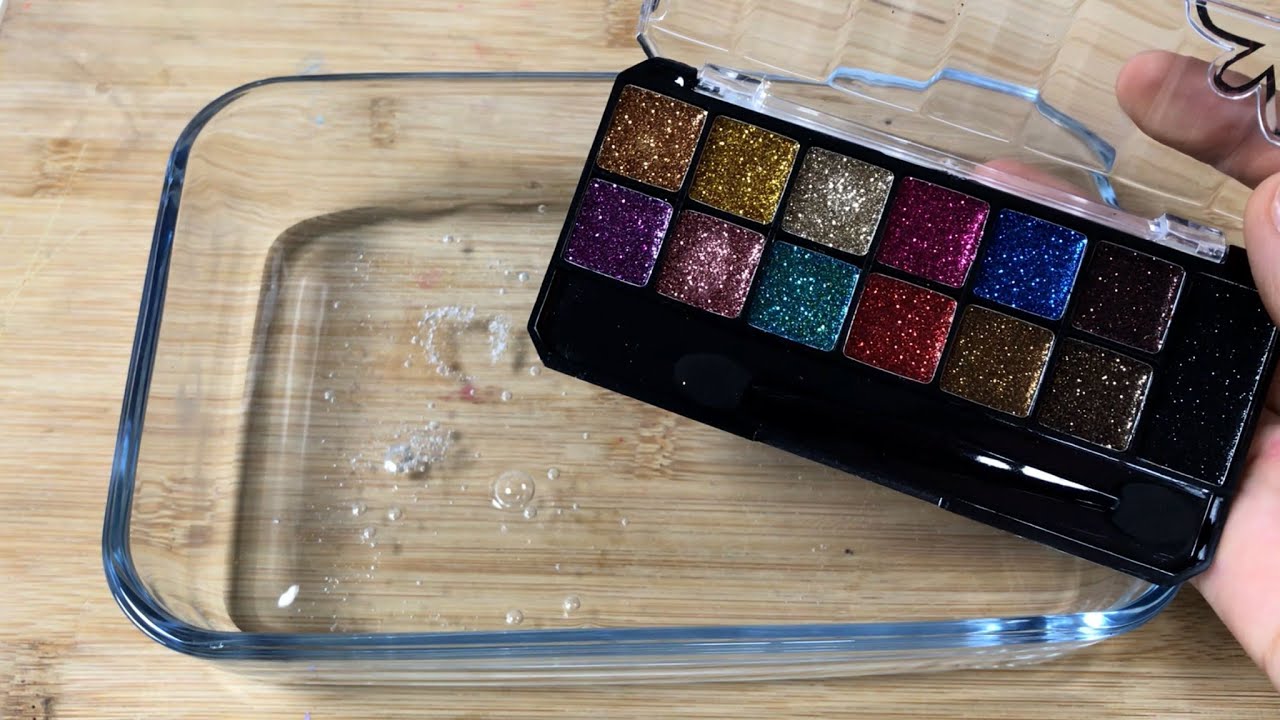 Mixing Make Up in Clear Slime !! Satisfying and Relaxing Slime Video #3 ♥︎ASMR♥︎