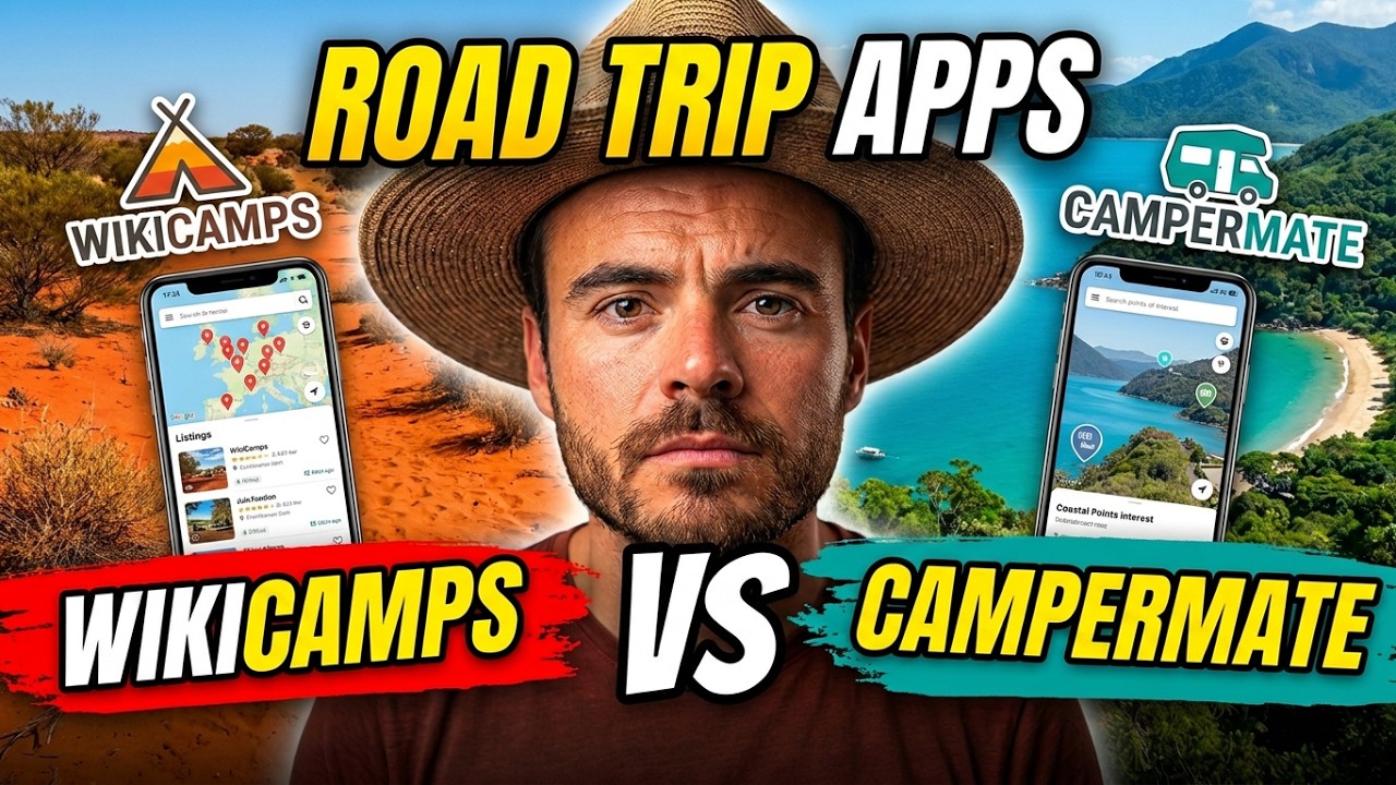 Quelle est la MEILLEURE Application pour un ROAD TRIP ? WikiCamps vs CamperMate (Comparatif 2025)