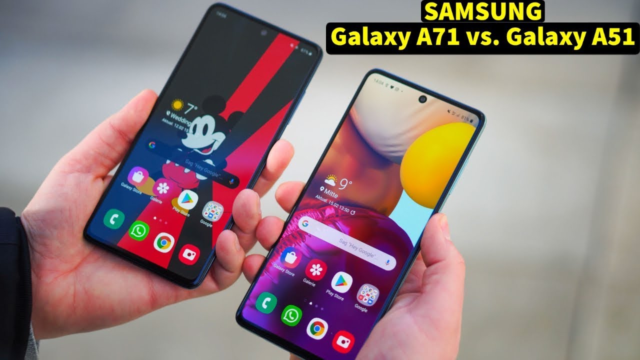 Samsung Galaxy A71 vs. Galaxy A51 - Smartphone Vergleich | CH3 Test Review Deutsch