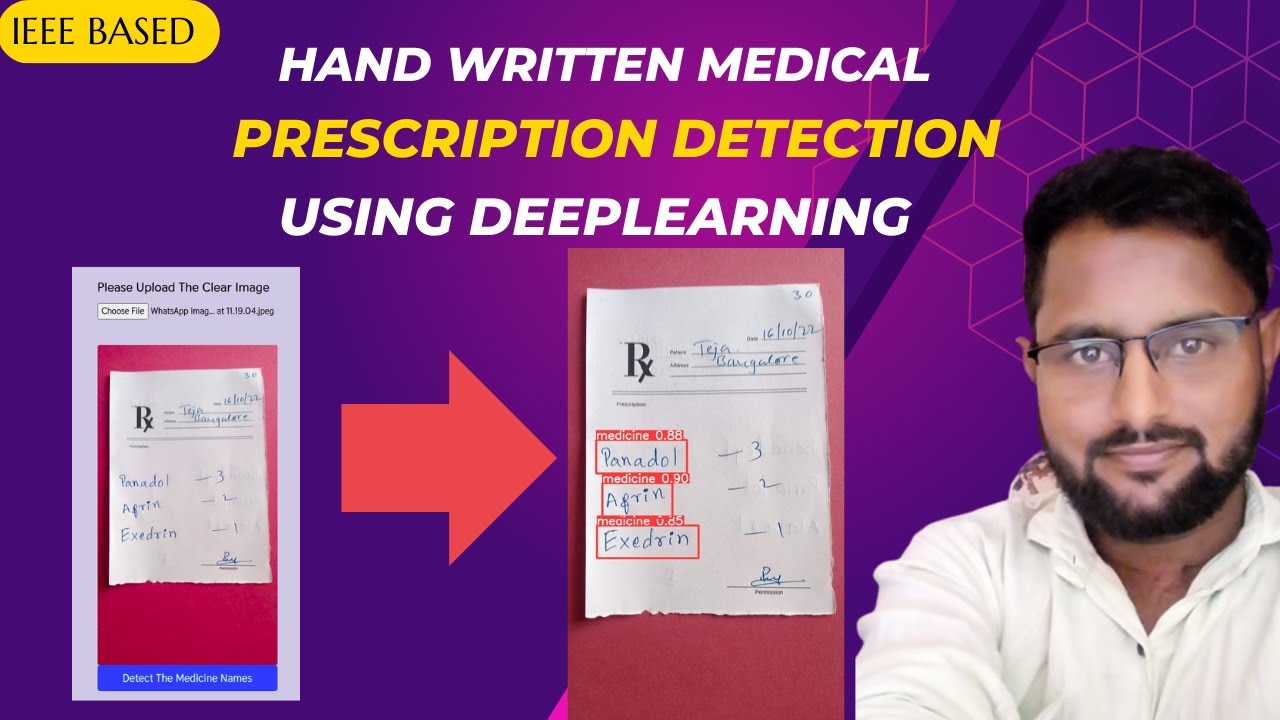 Medical Prescription Recognition using Machine Learning | Best IEEE Machine Learning Project 2023-24