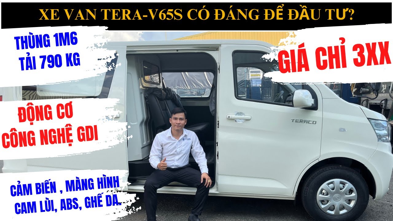 GIỚI THIỆU CHI TIẾT XE TẢI VAN TERAV6 5 CHỖ