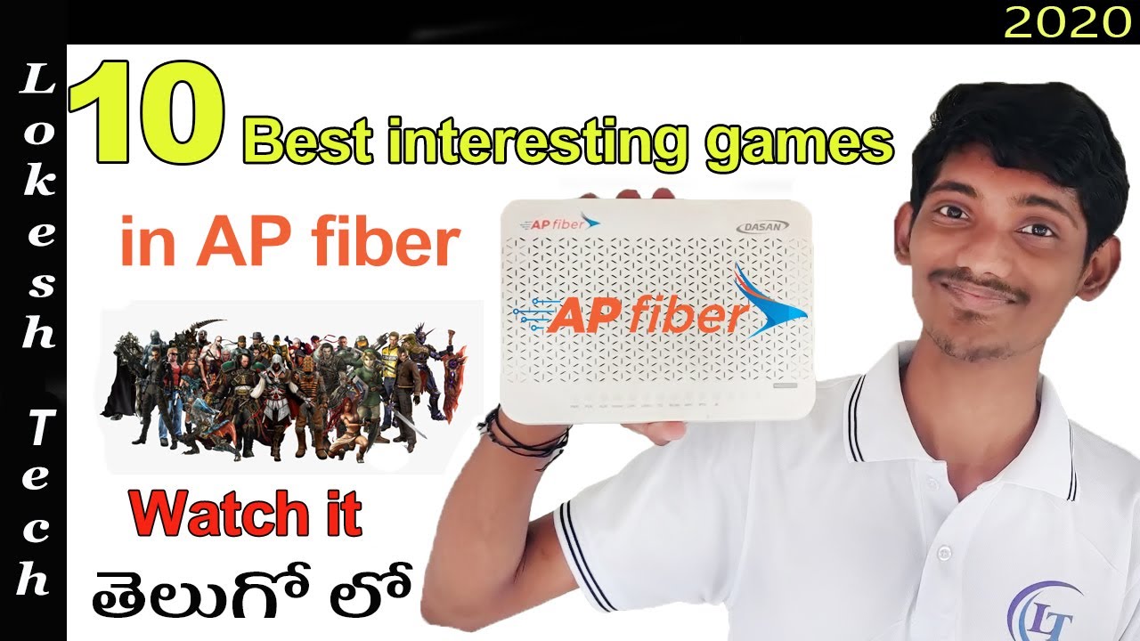 10 best interesting games in ap fiber || AP ఫైబర్‌లో 10  ఆసక్తికరమైన games || By Lokesh tech 2020